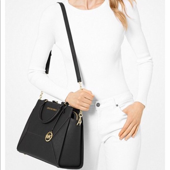 Michael Kors Prism Saffiano Leather Large Satchel - Picture 3 of 4